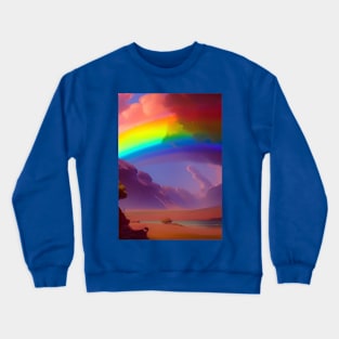 RAINBOW OVER THE DESERT Crewneck Sweatshirt